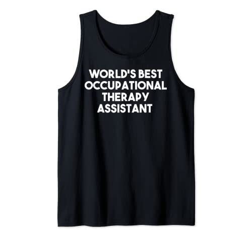 Mejor Asistente de Terapia Ocupacional del Mundo - Divertido Camiseta sin Mangas