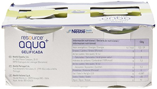 Meritene Resource Aqua+ Gelificada Manzana-Pera 4Tarrinas 300 g