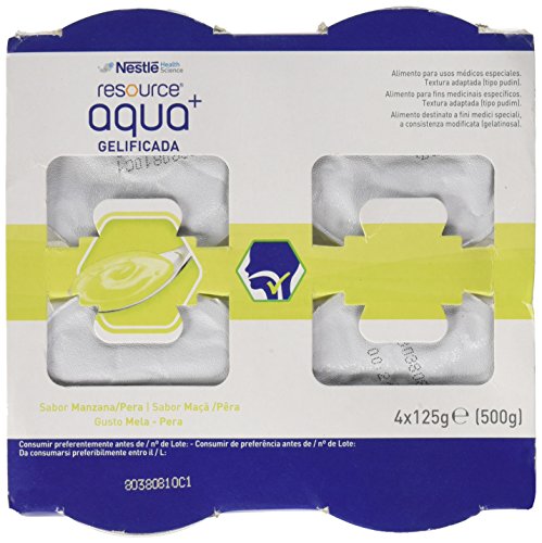 Meritene Resource Aqua+ Gelificada Manzana-Pera 4Tarrinas 300 g