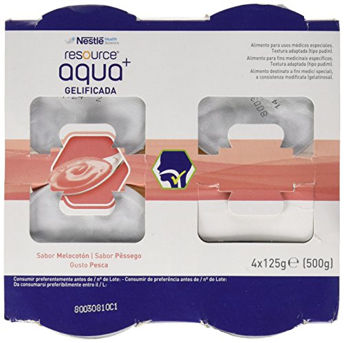 Meritene Resource Aqua+ Gelificada Melocoton 4Tarrinas - 500 gr