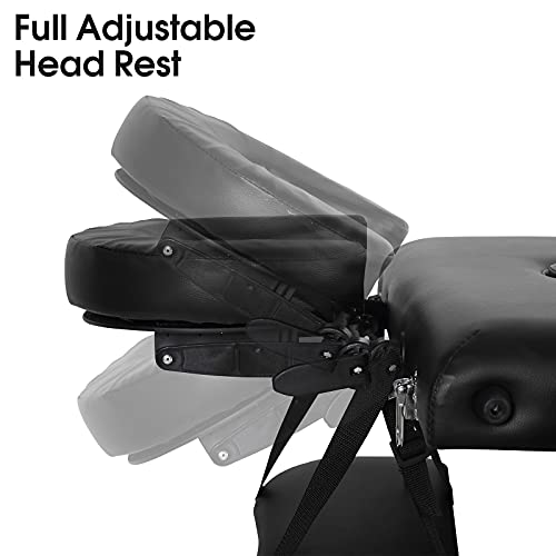Mesa de masaje ajustable plegable portátil aluminio cosmética terapia belleza