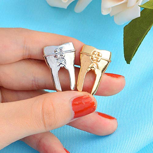 Microscopio dental Laringoscopio Útero para mujer Tubos de ensayo Neuron Rn Caduceo Broche Pin Insignias de metal Broches Pines, Neuron-Silver