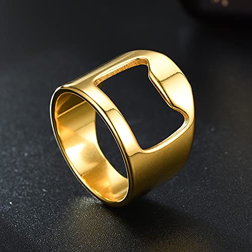 milaosk 8 Piezas Abrebotellas Anillo Metálico Anillo Abridor de Botella Anillo Sacacorchos Creativo de Abrebotellas Acero Inoxidable para Vino Cerveza Soda Bar Home (22mm)