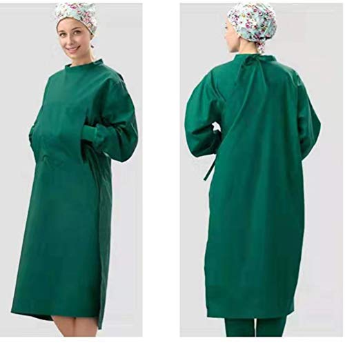 Milisten Batas de Aislamiento Médico Bata Protectora Delantal de Seguridad Ropa Traje de Trabajo General para Industrias Hospitalarias Médico Enfermera Talla S