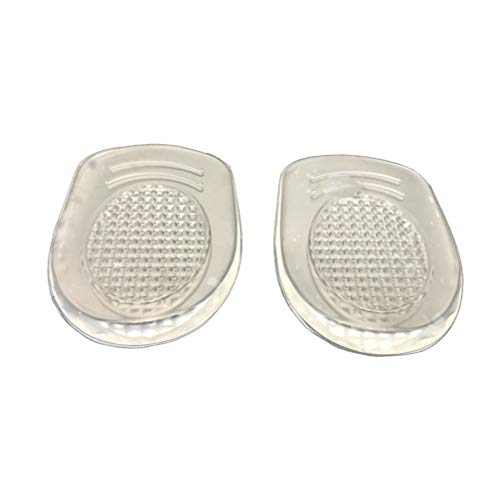 Milisten Plantilla de Aumento de Altura de 4 Pares Plantillas de Silicona para El Talón Medias Inserciones Elevadores de Zapatos Elevador para Espuelas de Talón Tendinitis de Aquiles Tamaño 40-46
