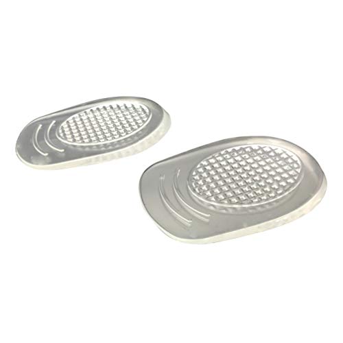 Milisten Plantilla de Aumento de Altura de 4 Pares Plantillas de Silicona para El Talón Medias Inserciones Elevadores de Zapatos Elevador para Espuelas de Talón Tendinitis de Aquiles Tamaño 40-46