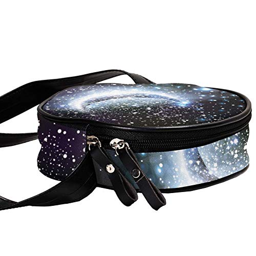 Mini Bandolera Niñas Menisco Brillante Monedero Bolso para Niños Bolso Pequeño para Mensajero Monedero Bolsas de Hombro 17x17x5.5cm