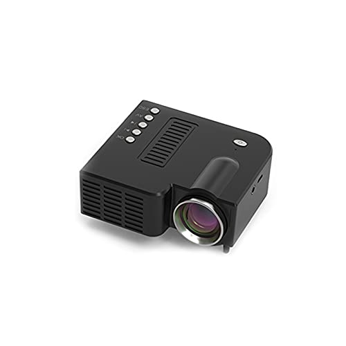 Mini Beamer, FHD 1080P Pro, luces de video en la cámara, proyector LED, proyector de película portátil con interfaz AV USB TF para regalo de niños / cine en casa, compatible con teléfono inteligente
