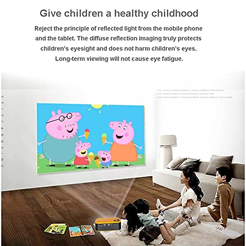 Mini Beamer, Mini-Projektor, Tragbarer Filmprojektor 1080P Unterstützt Für Kindergeschenk, Heimkino, Kompatibel Mit HDMI,USB, Micro SD,A