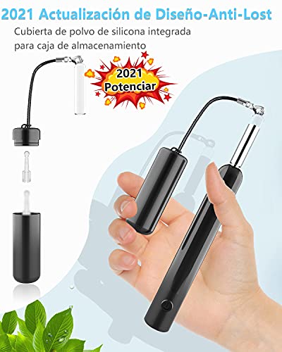 Mini Otoscopio Digital Wifi, OVIFM D10 3,9 mm HD 1080P Camara Endoscopica, Limpieza de Oidos con 8 Puntas de Oreja, Endoscopio Oido Impermeable para Niños/Medico, Adecuada para Iphone/Android/Movil