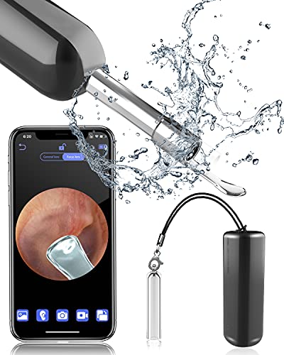 Mini Otoscopio Digital Wifi, OVIFM D10 3,9 mm HD 1080P Camara Endoscopica, Limpieza de Oidos con 8 Puntas de Oreja, Endoscopio Oido Impermeable para Niños/Medico, Adecuada para Iphone/Android/Movil