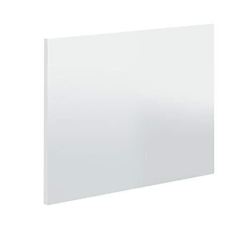 Miroytengo Mueble baño Aseo suspendido con Espejo Blanco Brillo 2 cajones con Cierre Progresivo y Tiradores Modernos para Lavabo 80x45x57 cm NO Incluye LAVAMANOS