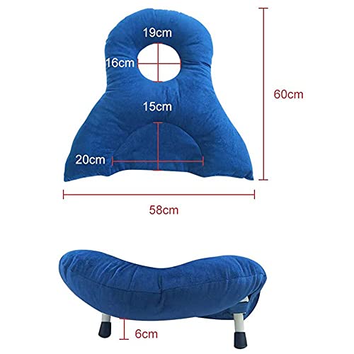 MJZYP Cojín de Almohada Boca Abajo Ajustable En Altura En Vitrectomía Después de Vitrectomía para Agujero Macular Y Desprendimiento de Retina Después de La Cirugía para Dormir