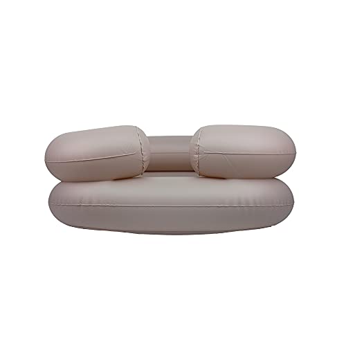 Mobiclinic, Lavacabezas hinchable, Lavacabezas Portátil, Lavabo de champú inflable, Lavacabezas para ancianos y discapacitados, Tubo de drenaje, Sin accesorios, Blanco