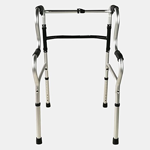 Mobiclinic , Modelo Pórtico , Andador para ancianos, adultos, mayores o minusvalidos, de aluminio, ligero, plegable, con asiento y sin ruedas