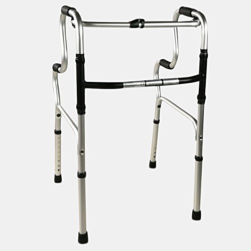 Mobiclinic , Modelo Pórtico , Andador para ancianos, adultos, mayores o minusvalidos, de aluminio, ligero, plegable, con asiento y sin ruedas