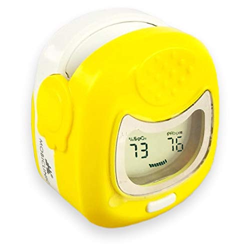 Mobiclinic, Oxímetro pediátrico, PX-03, Pulsioximetro de dedo profesional, oximetro dedo, Oxímetro preciso, Pantalla LCD, Medidor oxigeno en sangre, Frecuencia cardiaca y gráfico de barras