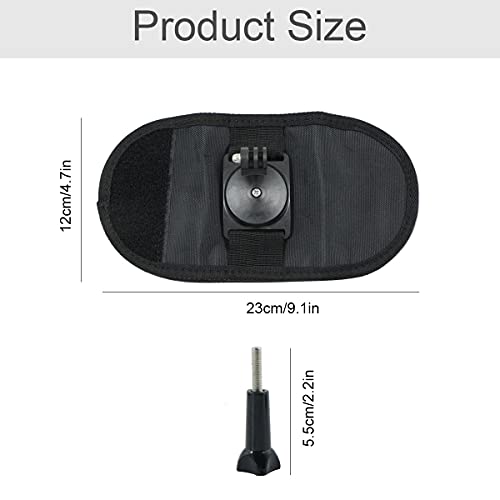 Mochila Correa de Montaje Soporte Fijacion Arnes de Hombro con Ajustable Hombrera y J-Hook - 360 Grados de rotación de sujeción la Mochila Compatible con GoPro Hero 9, 8, 7, Insta360, dji Osmo Acción