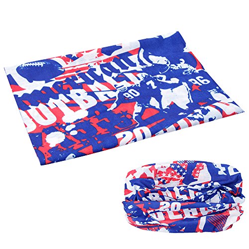 Moliker headwear Bandanas tapa de protección UV transparente Multi-función Estirable Cuello Cuello Tubo Bufanda Mascarilla Cinta bajo el casco (1003)