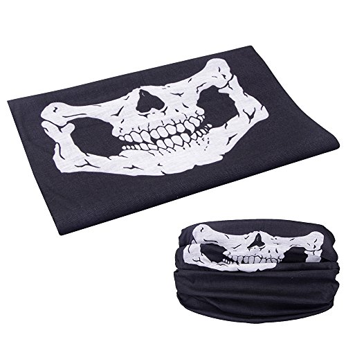 Moliker headwear Bandanas tapa de protección UV transparente Multi-función Estirable Cuello Cuello Tubo Bufanda Mascarilla Cinta bajo el casco (1003)