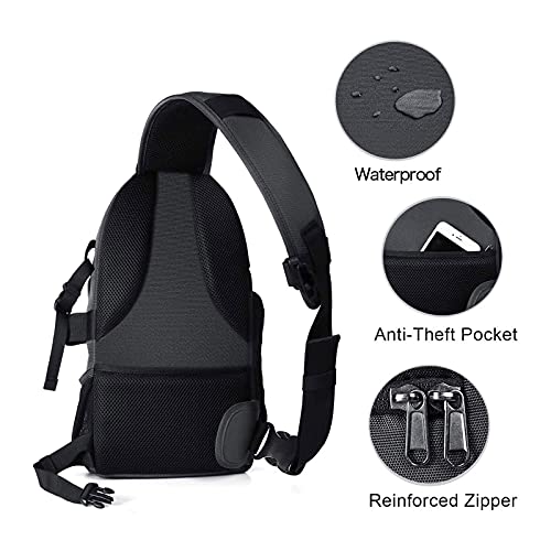 MOSISO Cámara Bolso Bandolera, Mochila a Prueba de Golpes con Correa Crossbody Ajustable y Inserciones Modulares para Cámaras DSLR/SLR/Mirrorless(Compatible con Canon/Nikon/Sony/Fuji),Gris Espacial