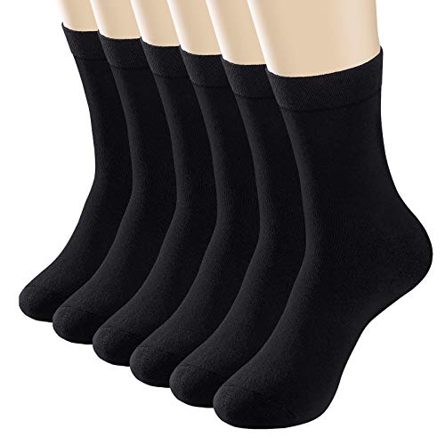 DANISH ENDURANCE Calcetines de Bambú, Clásicos, Suaves, Transpirables, para  Diario, Hombres y Mujeres, 6 Pack