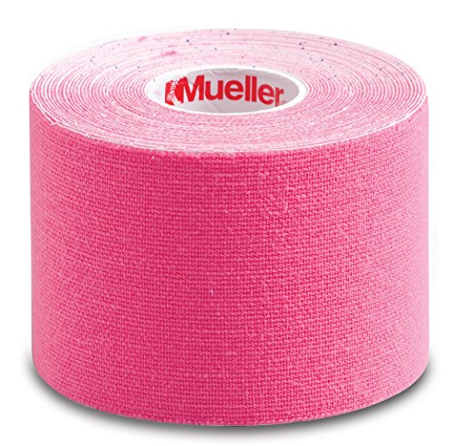 MUELLER Pre Cut Kinesiology Tape Pink (5cm x 5m in Strips) Cinta de kinesiología precortada, Color Rosa (5 cm x 5 m, 20 Tiras), Unisex Adulto