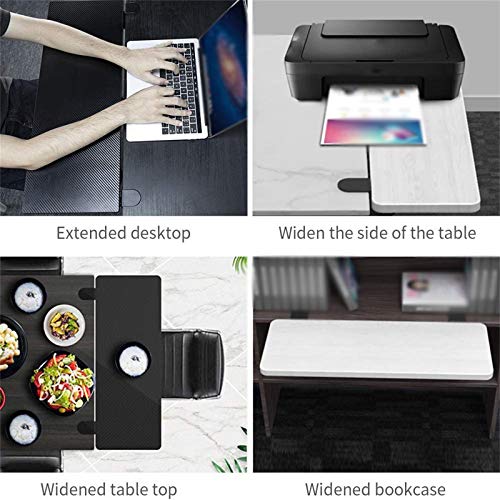 Muñeca Ordenador Resto Apoyabrazos -Bandeja Teclado Bajo Mesa Ajustable, para Ordenador Portátil Reposabrazos Soporte para Reposabrazos De Mesa Bandeja para Codo, Extensor De Escritorio (Negro)