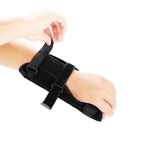Muñequera de túnel carpiano ajustable, soporte para muñeca transpirable soporte para las manos fractura del ligamento Lesión Protección del brazo para , (Left-M)
