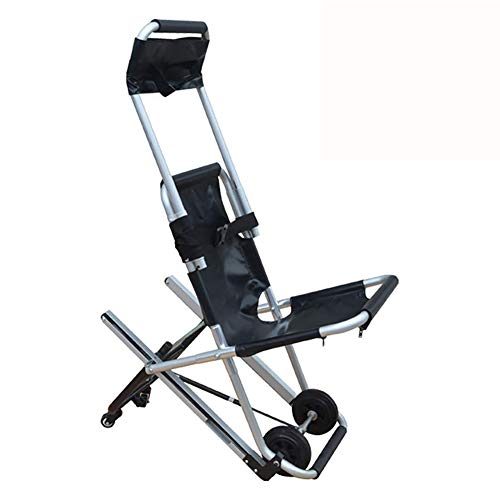 Mustbe Strong Silla De Escalera Plegable con Orugas con 4 Ruedas Ayuda De Movilidad Médica Ligera De Aluminio con Hebillas De Liberación Rápida para Ancianos, Discapacitados,B
