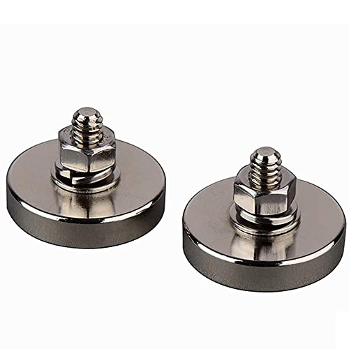 MUTUACTOR 2 piezas de 45 kg imanes de neodimio superpotentes con mango roscado macho 1/4 '-20, cámara y otros soportes