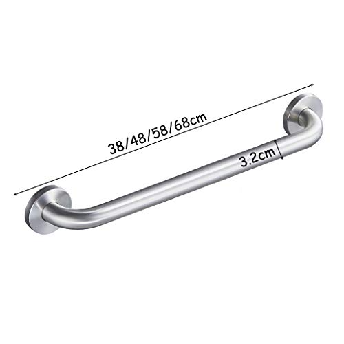 myBATH Baño Barra De Sujeción De Acero Inoxidable Mango De Cuchara De Seguridad Soporte Pasamanos Antideslizante Barras De Trasferencia De Ducha For Ancianos, Discapacitados (Size : 48cm)