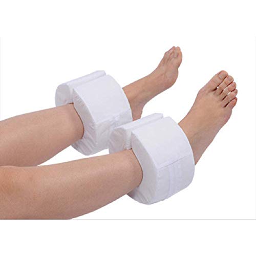 NACHEN 1 par Almohadas Apoyo para Elevador pies - Protección Cojines para el talón - Almohadas Protectoras para llagas por presión, Alivio y Tratamiento úlceras en el talón