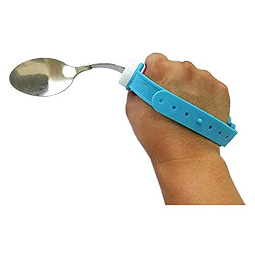 NACHEN Cuchara de Ayuda para Comer, Utensilio Giratorio Giratorio para Discapacitados, Antideslizante para Agarre de Debilidad, Ancianos, Parkinson