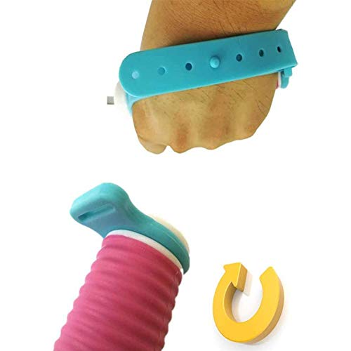 NACHEN Cuchara de Ayuda para Comer, Utensilio Giratorio Giratorio para Discapacitados, Antideslizante para Agarre de Debilidad, Ancianos, Parkinson