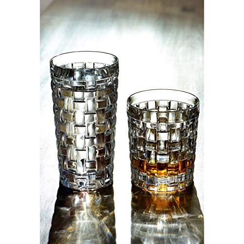 Nachtmann Dancing Stars Bossa Nova Vaso Largo Set, Set 4 Piezas, Vaso de Agua, Vaso de Jugo, Cristal, Al 15 cm, 395 ml, 0092075-0