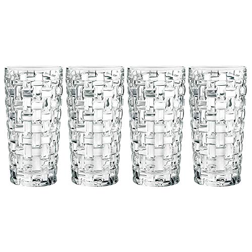 Nachtmann Dancing Stars Bossa Nova Vaso Largo Set, Set 4 Piezas, Vaso de Agua, Vaso de Jugo, Cristal, Al 15 cm, 395 ml, 0092075-0