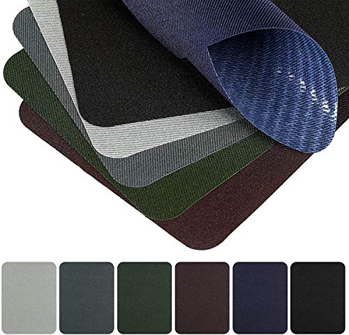 Naler 30 Parches Termoadhesivos Parches Tela Adhesivos para Ropa Planchar y Coser (6 Colores)