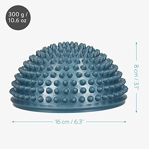 Navaris Bola de Equilibrio para Mejorar coordinación - Set de 2 Bolas Fitness diseño Erizo para Entrenar - Cojín para Estabilidad en DIV. Colores