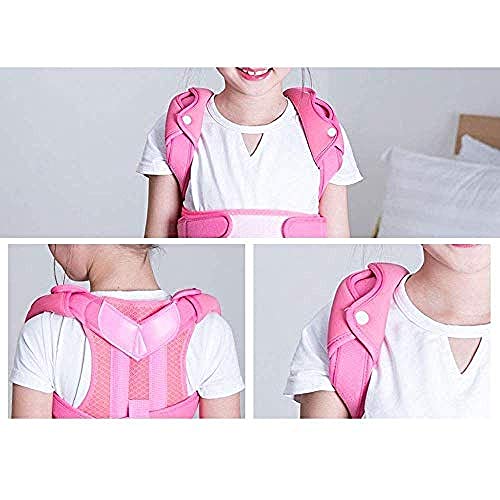 NC Entrenador de Postura, Estudiante Cinturón de corrección Bucklige Cuerpo del Estudiante Cazador de Columna Vertebral Corrección de Joroba Artefacto Ropa Espalda Buena (Color: Azul Talla: L) @
