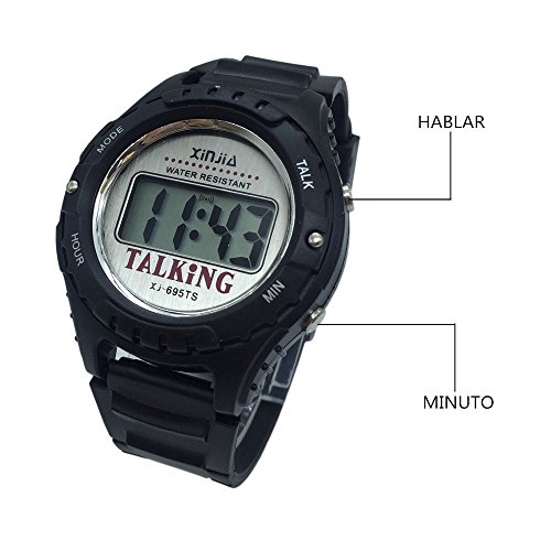 Nergo Reloj Parlante en Español para Ciegos, Niños, y Los Ancianos, Deportes Electrónicos Hablar Relojes Gatget Regalo