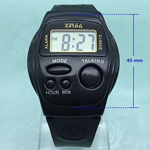 Nergo Reloj Parlante en Español para Ciegos, Niños, y Los Ancianos, Deportes Electrónicos Hablar Relojes Gatget Regalo 665SP-ES