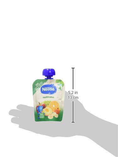 Nestlé Bolsita Puré Multifrutas, A Partir De Los 4 Meses, 90 G - Pack de 16 bolsitas 90g