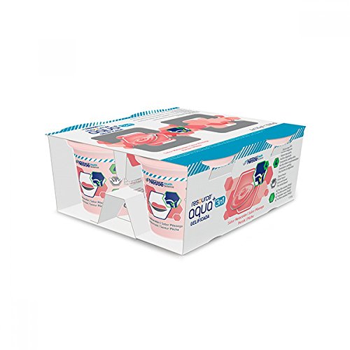 Nestlé Health Science Resource Aqua+ 3 en 1 Gelificada Pesca Agua Gelificada con Fibras PHGG 4 x 125 g