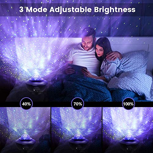 Nestling Luz Nocturna Infantil.Lámpara proyector estrellas Infantil,galaxy projector con Remoto y Bluetooth.para Bebe.dormitorio, fiesta, cumpleaños, familia, pequeños obsequios de Regalo Navidad.