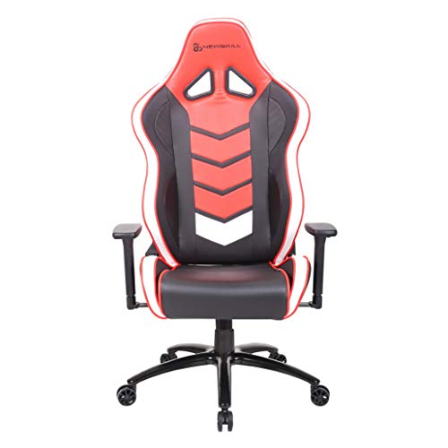 Newskill NS-CH-KAIDAN-RED Kaidan - Silla gaming profesional reforzada con estructura de metal (respaldo con mecanismo de mariposa reclinable en 180 grados, reposabrazos 3D) - Color Rojo, mediano