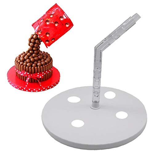 Nicedier Kit de Colada de la Torta de Soporte del Marco Estructura Anti de la Gravedad de la Torta práctica bipedestador Decoración de Pasteles Armadura para cumpleaños, Boda, del Partido del Hogar