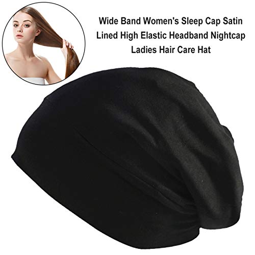 NIMON Satin Lined Sleep Cap Slouchy Cap Curly Girl Slap Headwear Regalos Se Adapta a Las Mujeres con Cabello Rizado Capo Ultra Suave Suave y Transpirable Natural Rotura Cabello y Convenient