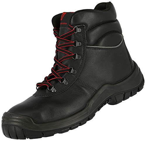 Nitras Pro Step 7213 S3 - Botas de trabajo con puntera de acero para hombre y mujer, color Negro, talla 50 EU