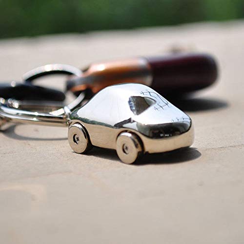 No-Branded HKRSTSXJ Regalo Pendiente del Anillo Llavero Auto Clave Hombres Mujeres Ligera Coche de la Manera Que Labra los Accesorios Auto Modelo